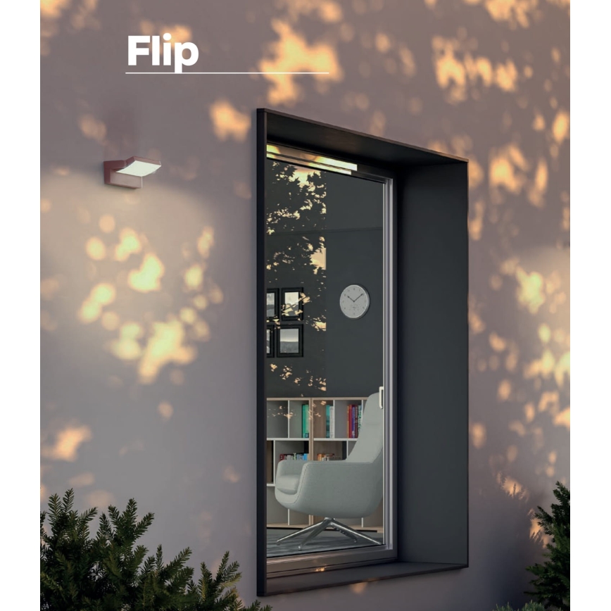 Redo 90716 - LED Venkovní nástěnné svítidlo FLIP LED/40W/230V 3000/4000/5000K CRI 90 IP54 hnědá