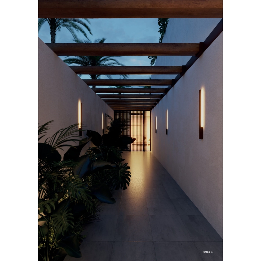 Redo 90870 - LED Venkovní nástěnné svítidlo REFLEXA LED/6W/230V 3000K 62,1 cm CRI 90 IP54 antracit