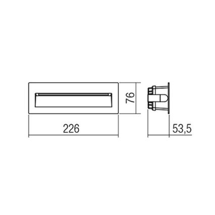 Redo 9092-LED Venkovní orientační svítidlo IGOR LED/6W/230V 3000K IP54 antracit