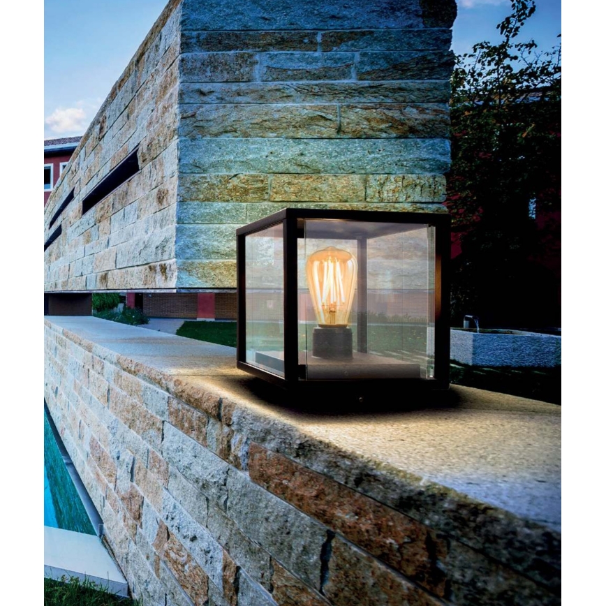 Redo 9109 - Venkovní lampa VITRA 1xE27/15W/230V IP54 černá