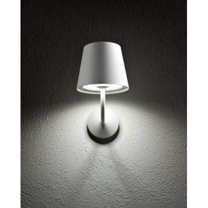 Redo 9124 - LED Venkovní nástěnná lampa GIORGIO LED/7W/230V IP65 bílá