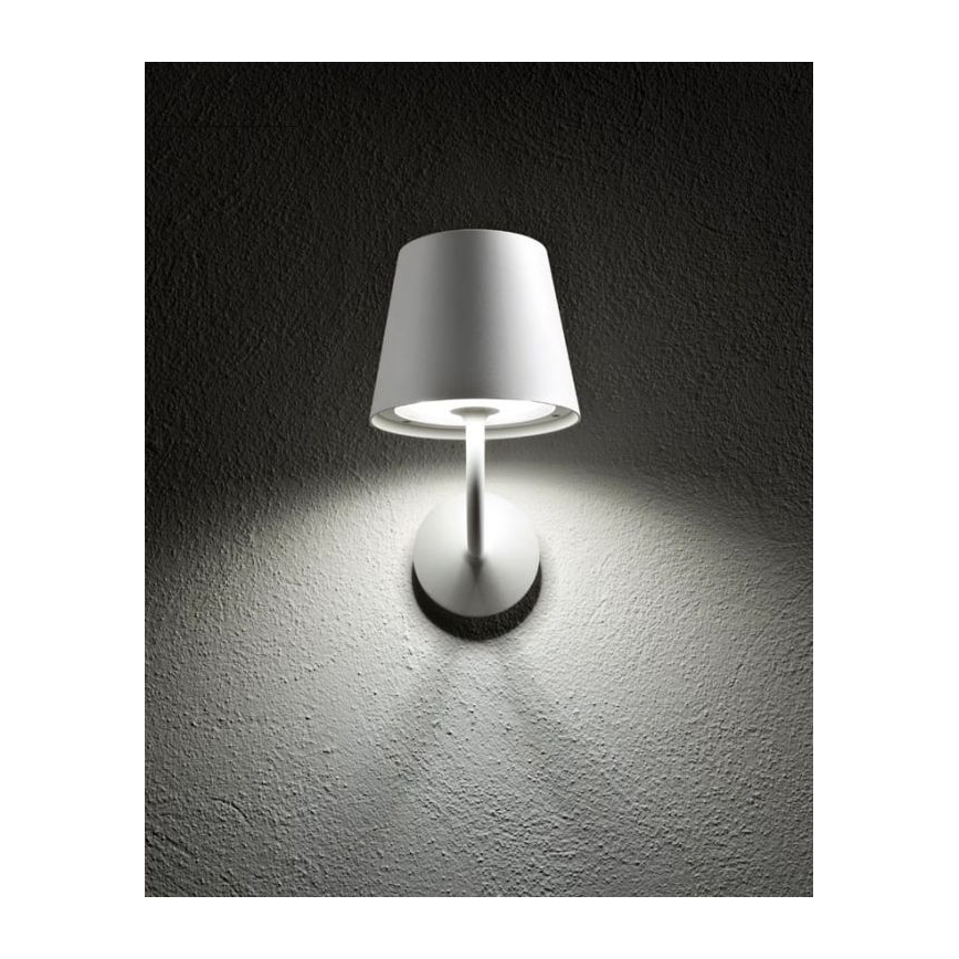 Redo 9124 - LED Venkovní nástěnná lampa GIORGIO LED/7W/230V IP65 bílá