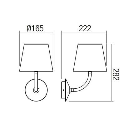 Redo 9125 - LED Venkovní nástěnná lampa GIORGIO LED/7W/230V IP65 černá