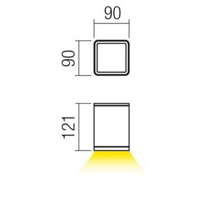 Redo 9198 - LED Venkovní bodové svítidlo BETA LED/6W/230V IP54