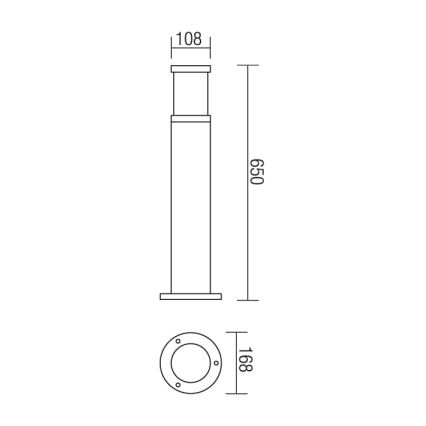 Redo 9379 - Venkovní lampa EXTER 1xE27/42W/230V IP54