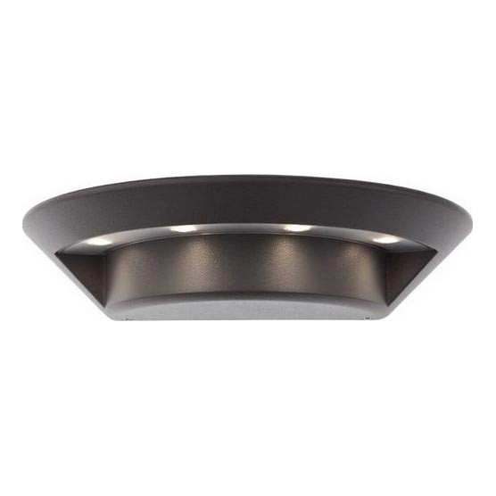 Redo 9407 - LED Venkovní nástěnné svítidlo PLATE 4xLED/3W/230V 4100K IP54 antracit