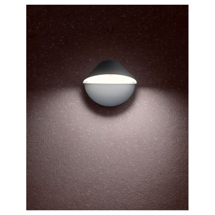 Redo 9496 - LED Venkovní nástěnné svítidlo PACMAN LED/8W/230V IP44 antracit