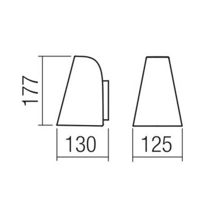 Redo 9529 - Nástěnné svítidlo ALVAR 1xGU10/35W/230V IP44