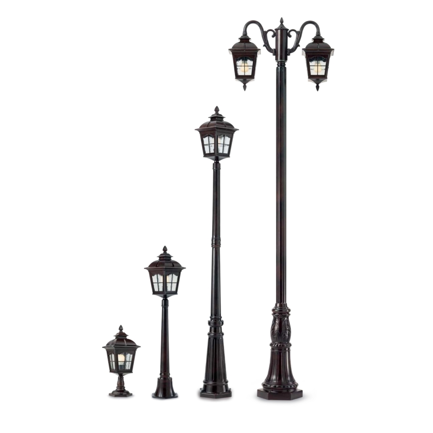 Redo 9652 - Venkovní lampa YORK 1xE27/70W/230V IP44 hnědá
