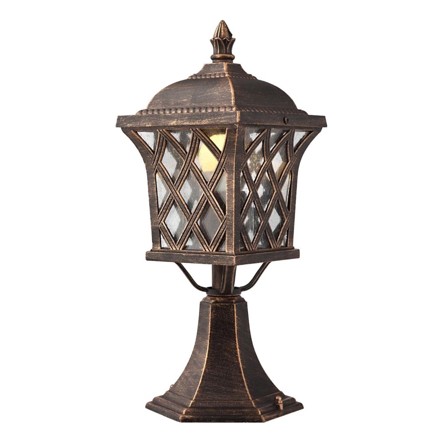 Redo 9953 - Venkovní lampa BREMEN 1xE27/42W/230V IP23 zlatá/patina