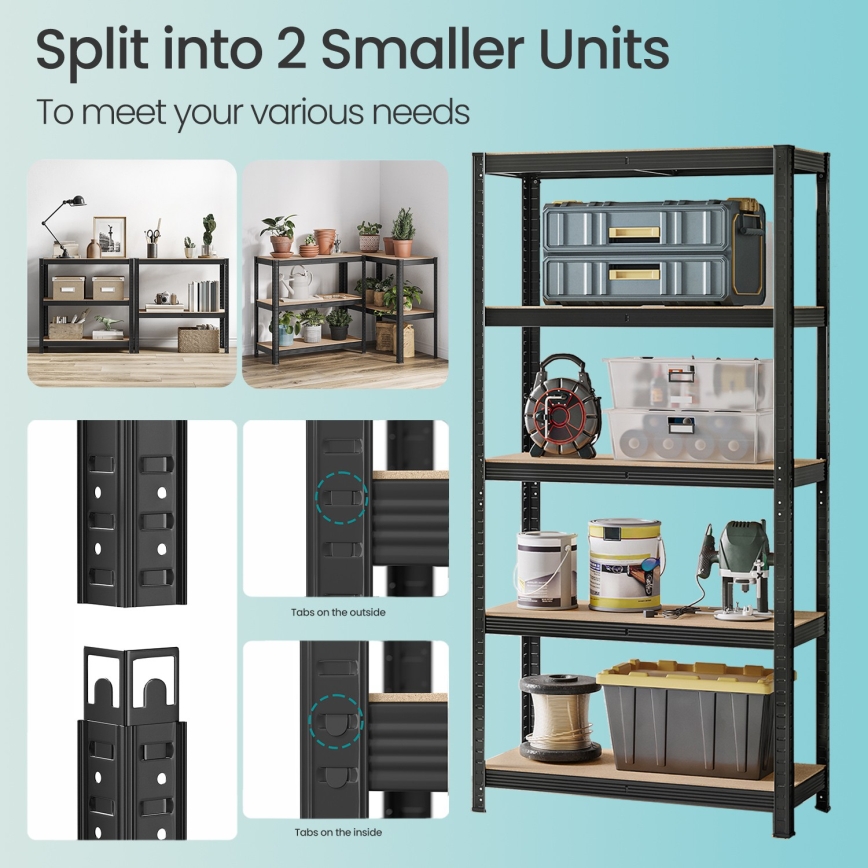 Regál ORDIFY černá