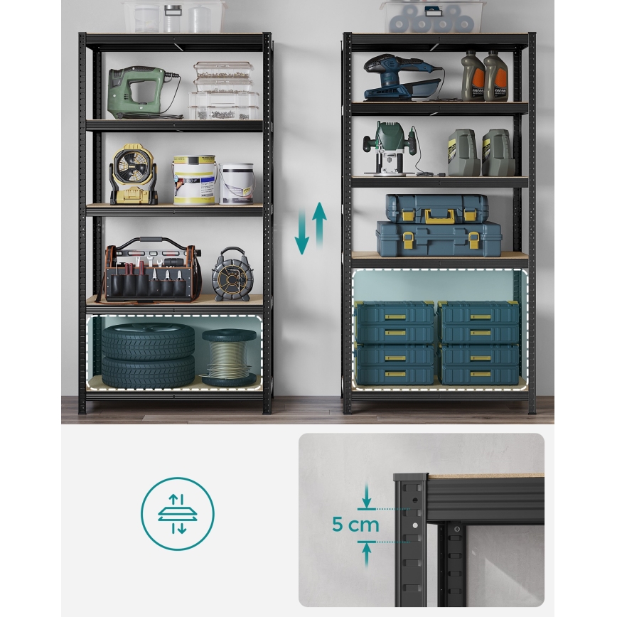 Regál ORDIFY černá