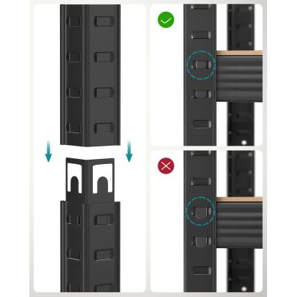 Regál ORDIFY černá
