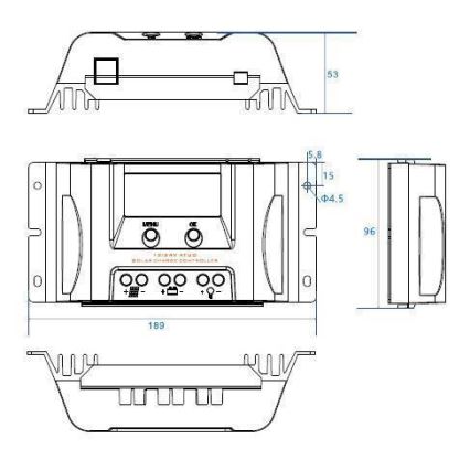 Regulátor solárního nabíjení MPPT MT1550EU 12V/15A