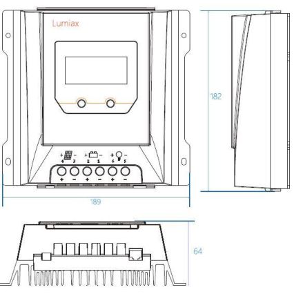 Regulátor solárního nabíjení MPPT MT3075 12/24V/30A