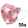 Respirátor dětská velikost FFP2 Kids NR CE 0370 Balonky růžový 50ks