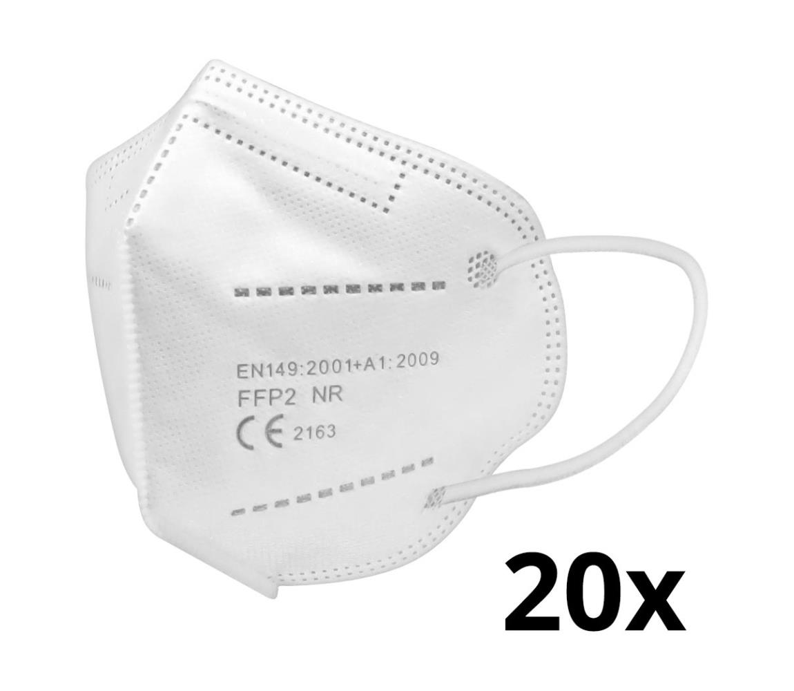 IMobily Respirátor FFP2 Kids NR CE 0370 bílý 20 ks