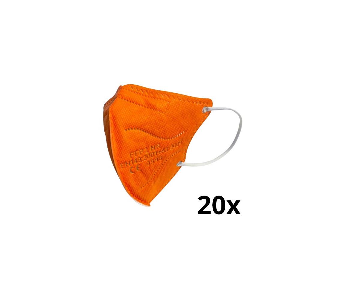 IMobily Respirátor dětská velikost FFP2 NR Kids oranžový 20ks SL9972-20ks