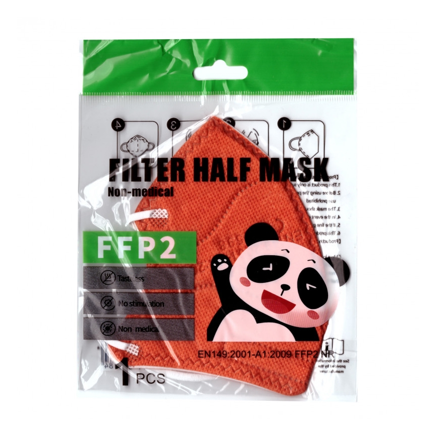 Respirátor dětská velikost FFP2 NR Kids oranžový 20ks