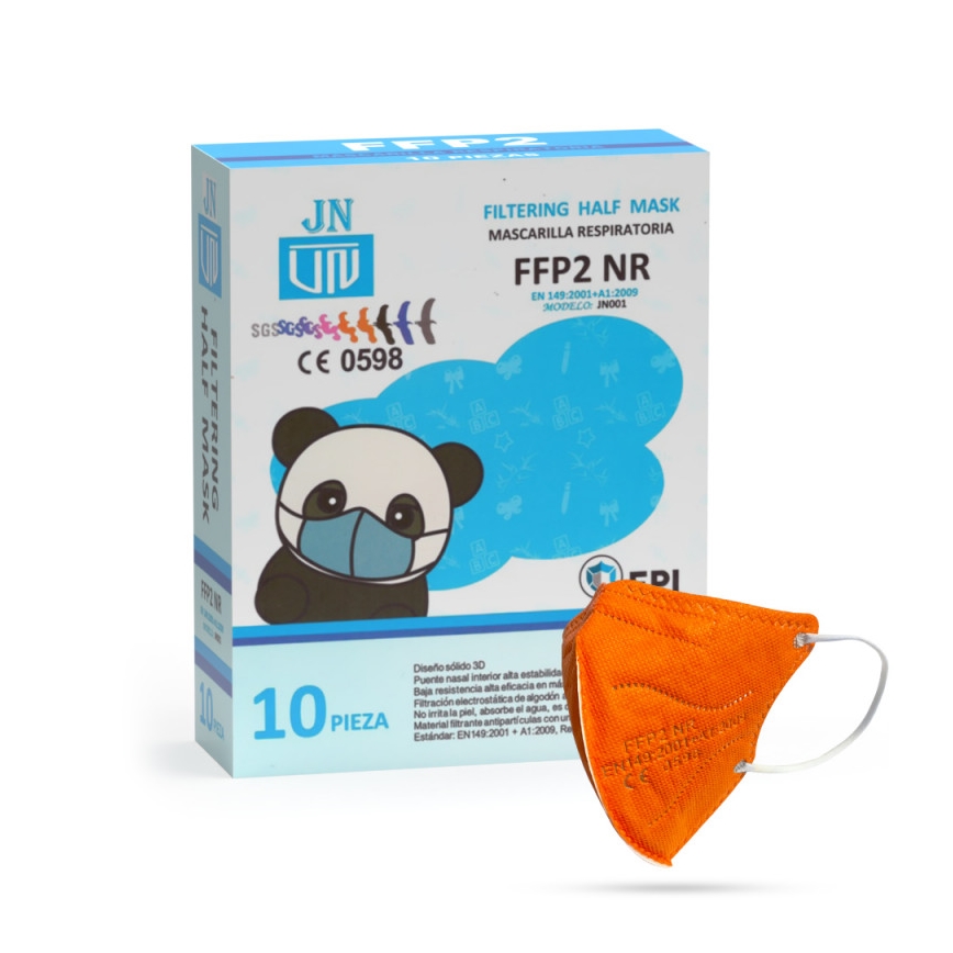 Respirátor dětská velikost FFP2 NR Kids oranžový 20ks