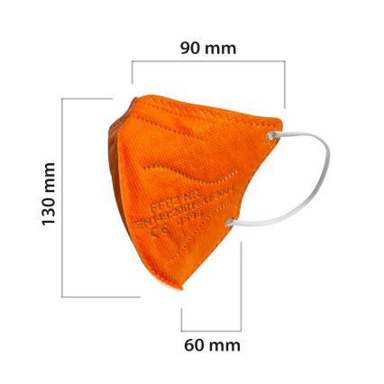 Respirátor dětská velikost FFP2 NR Kids oranžový 20ks