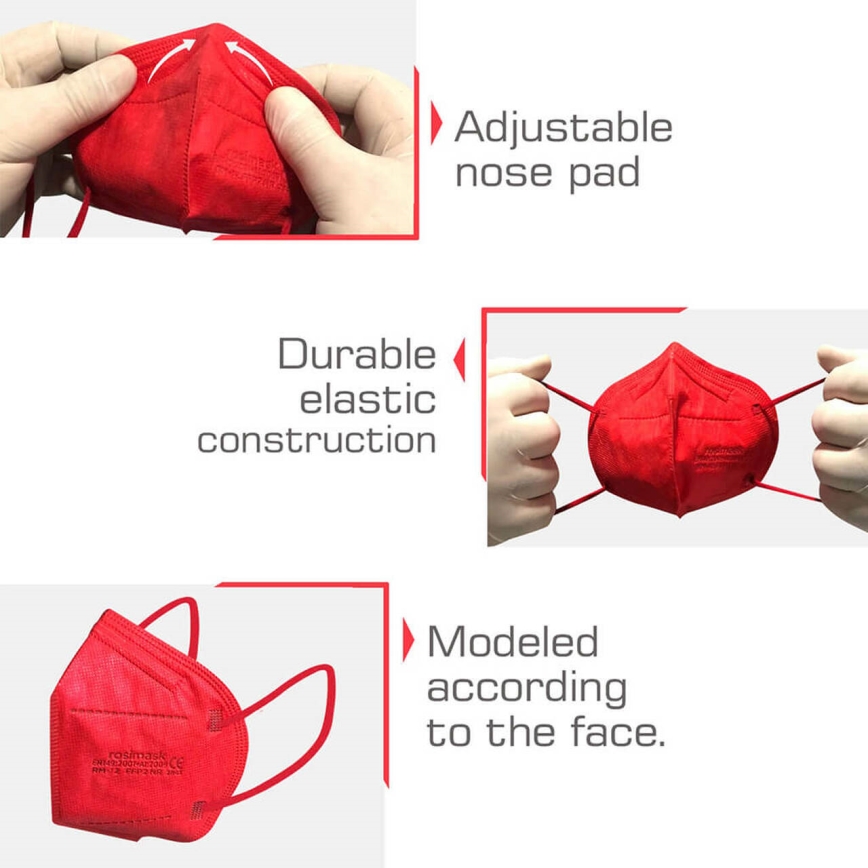 Respirátor dětská velikost FFP2 ROSIMASK MR-12 NR bílý 20ks