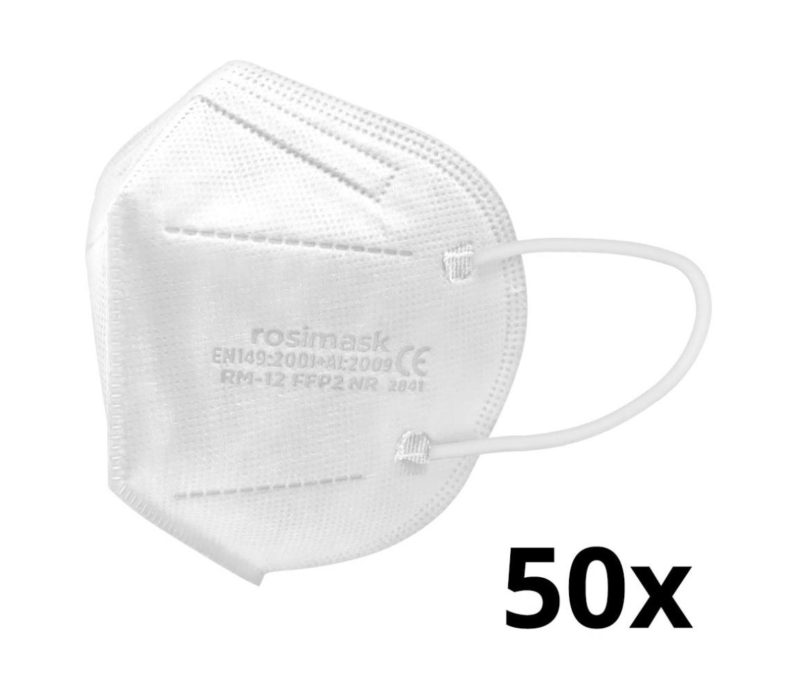 IMobily respirátor dětská FFP2 ROSIMASK MR-12 NR bílý 50 ks