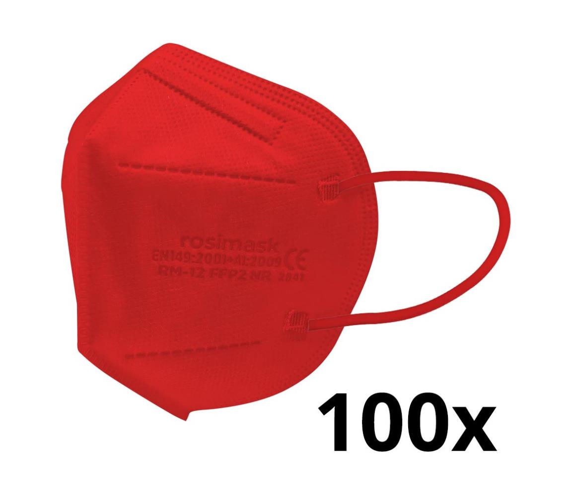 IMobily respirátor dětská FFP2 ROSIMASK MR-12 NR červený 100 ks