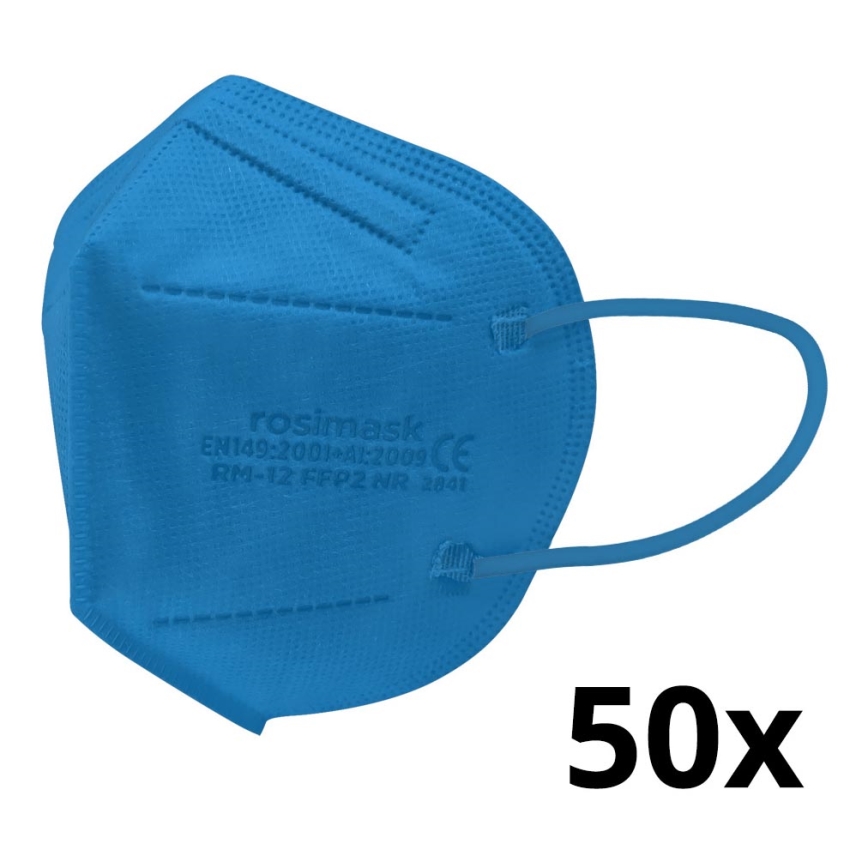 Respirátor dětská velikost FFP2 ROSIMASK MR-12 NR modrý 50ks