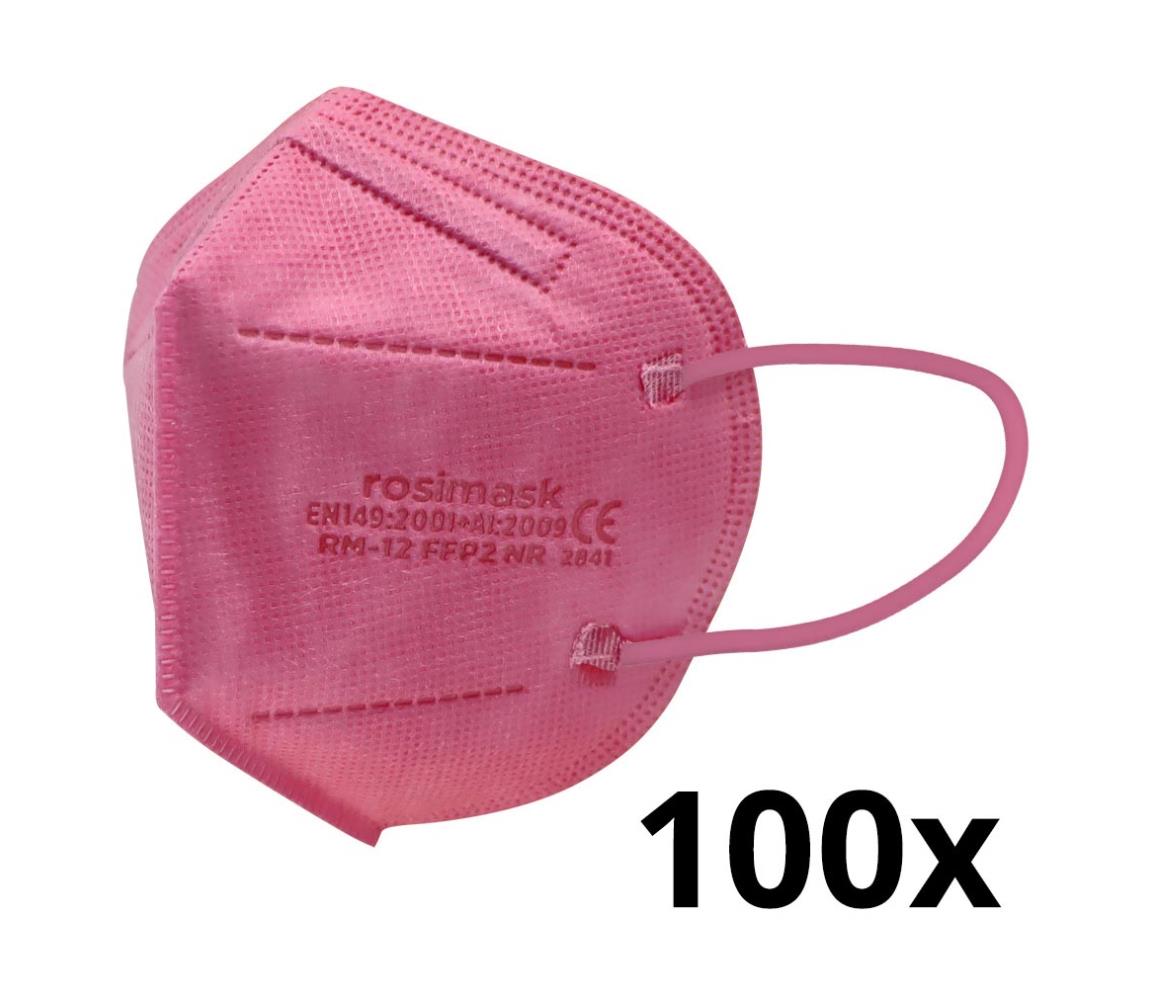 IMobily respirátor dětská FFP2 ROSIMASK MR-12 NR růžový 100 ks