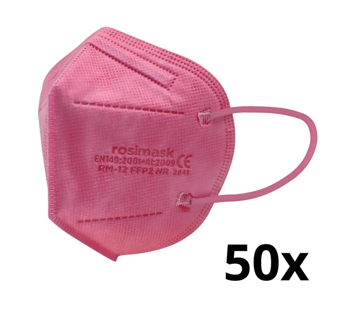 IMobily respirátor dětská FFP2 ROSIMASK MR-12 NR růžový 50 ks