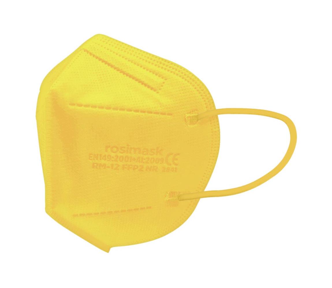 IMobily respirátor dětská FFP2 ROSIMASK MR-12 NR žlutý 1 ks
