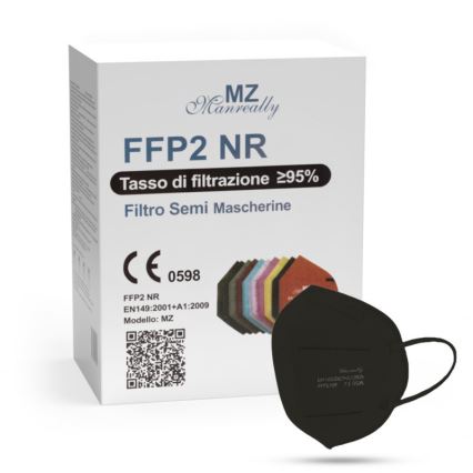 Respirátor FFP2 NR CE 0598 černý 1ks