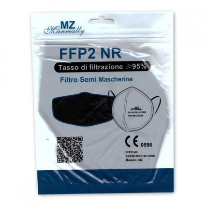 Respirátor FFP2 NR CE 0598 černý 1ks