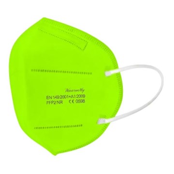 Respirátor FFP2 NR CE 0598 limetový 1ks