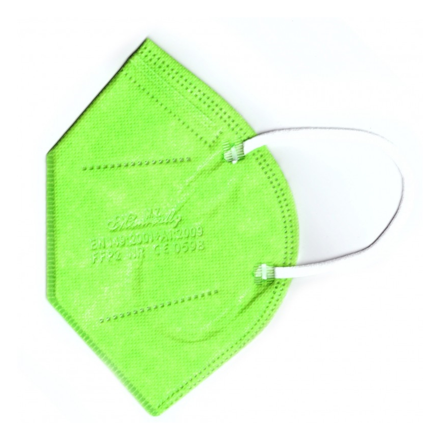 Respirátor FFP2 NR CE 0598 limetový 20ks