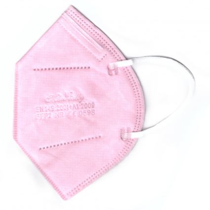 Respirátor FFP2 NR CE 0598 růžový 1ks
