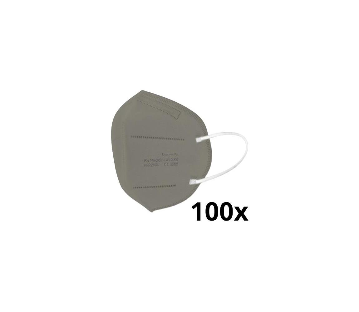 IMobily Respirátor FFP2 NR CE 0598 šedý 100ks SL9940-100ks