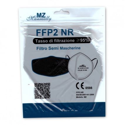 Respirátor FFP2 NR CE 0598 šedý 100ks