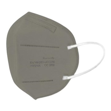 Respirátor FFP2 NR CE 0598 šedý 1ks
