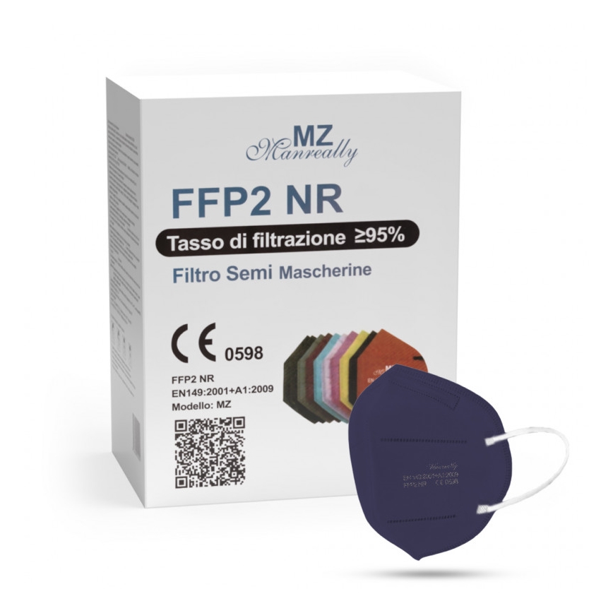 Respirátor FFP2 NR CE 0598 tmavě fialový 1ks