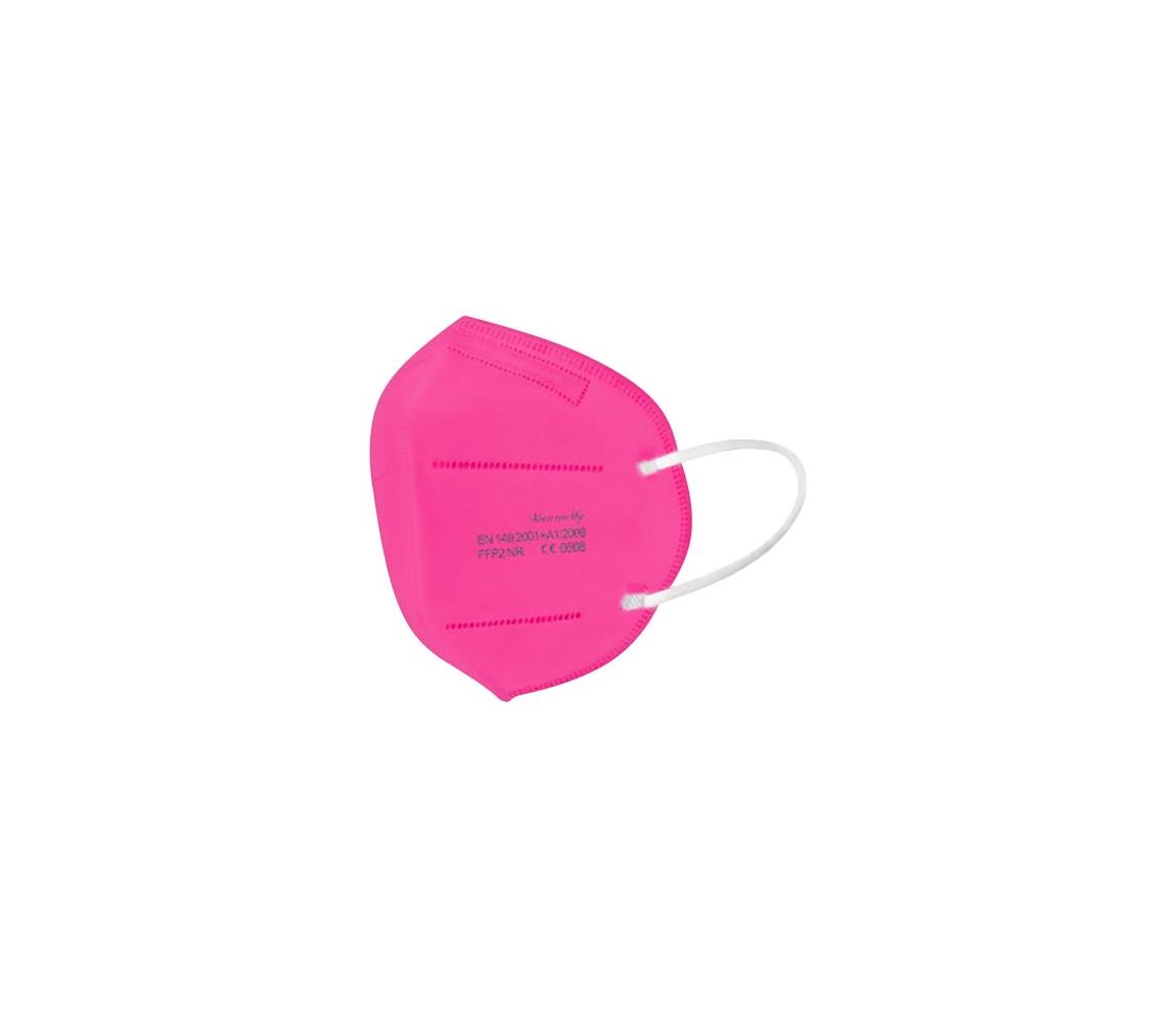 IMobily Respirátor FFP2 NR CE 0598 tmavě růžový 1ks SL9958