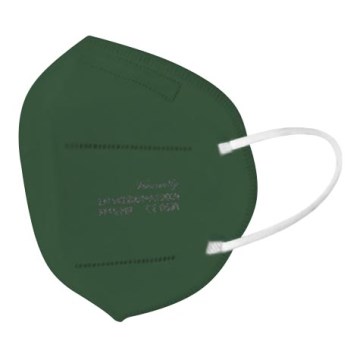 Respirátor FFP2 NR CE 0598 tmavě zelený 1ks