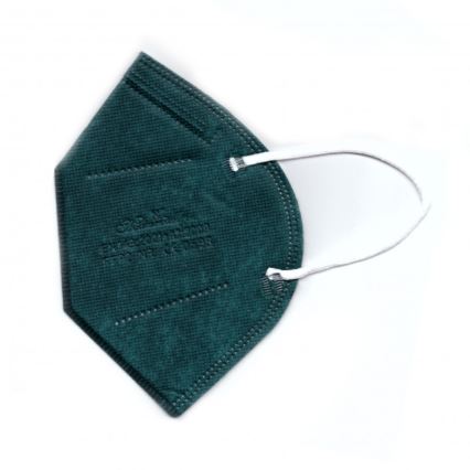 Respirátor FFP2 NR CE 0598 tmavě zelený 1ks