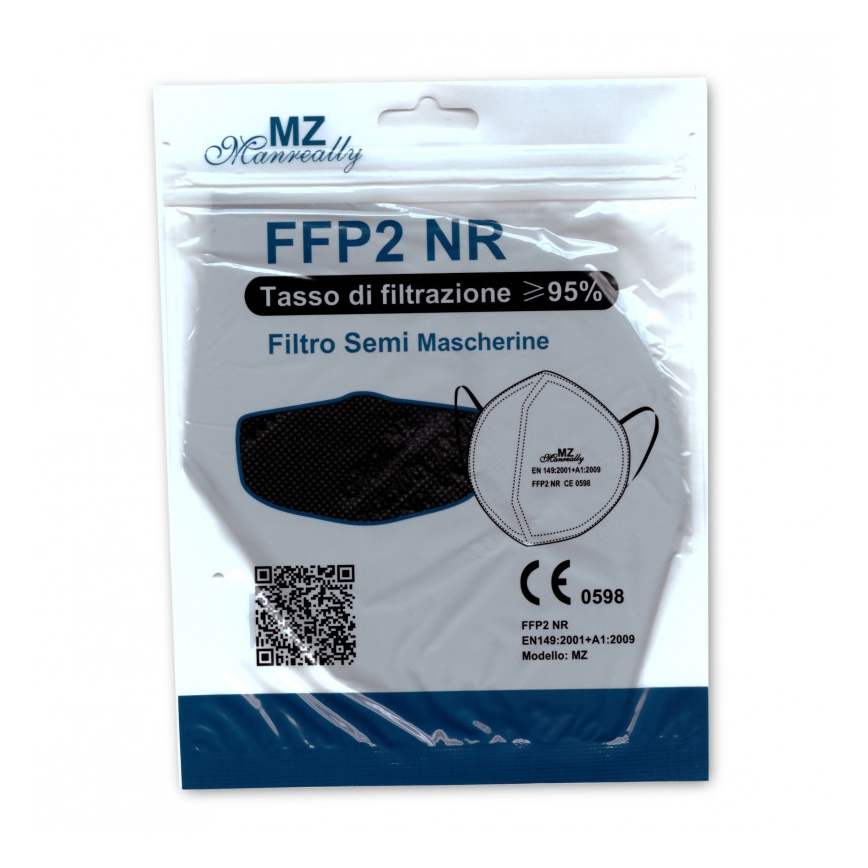 Respirátor FFP2 NR CE 0598 tmavě zelený 1ks