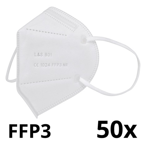 Respirátor FFP3 NR L&S B01 - 5 vrstev - 99,87% účinnost 50ks