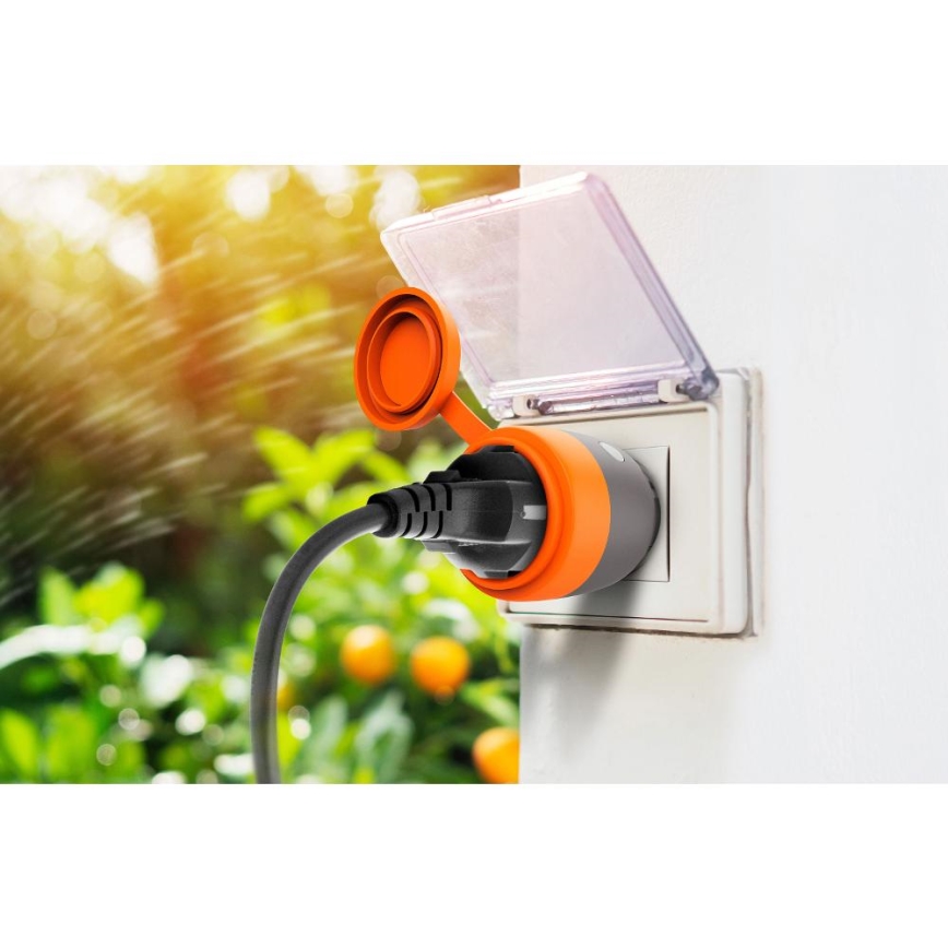 Chytrá venkovní zásuvka 3680W/230V/Typ F SCHUKO/16A Wi-Fi IP44