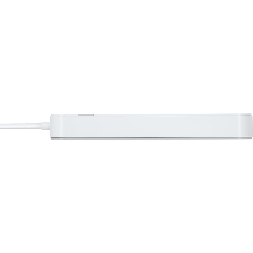 Chytrý prodlužovací kabel s vypínačem 4Z Typ E + 2x USB-A + 1x USB-C 1,5m Wi-Fi Tuya bílá