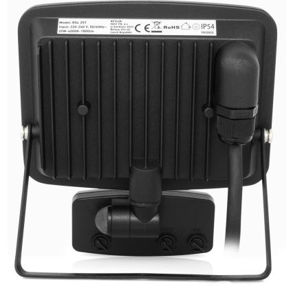 LED Bezrámečkový reflektor se senzorem LED/20W/230V 4000K IP65
