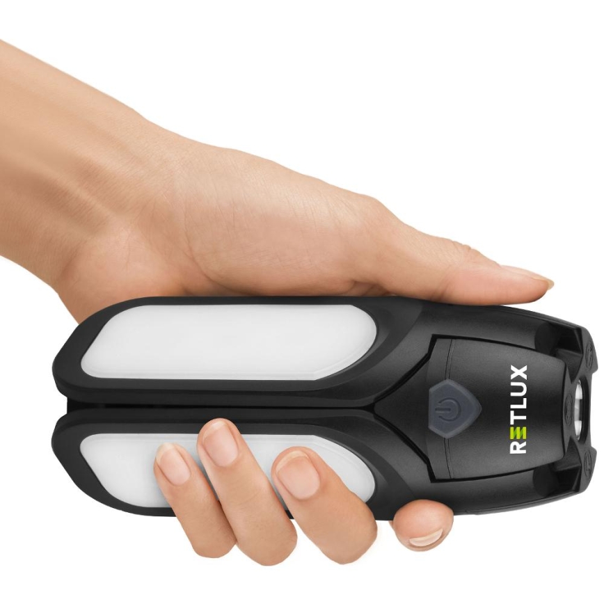 LED Nabíjecí kempingová svítilna se solárním panelem LED/3W/1600 mAh IPX4